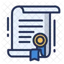 Certificate Badge Scroll Icon