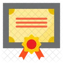 Diphoma Certificate Medal Icon