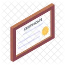 Certificate Competence Document Academic Certificate Icône