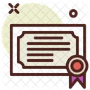 Certificate Verified Document Icon