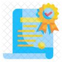 Certificate Award Document Check Icon