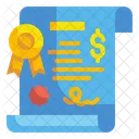 Certificate Currency Diploma Icon