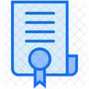 Certificate File Document Icon