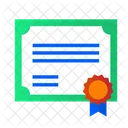 Certificate Achievement Document Icon