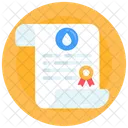 Degree License Certificate Icon
