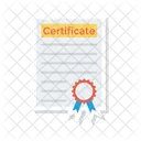 Certificate Degree Diploma Icon