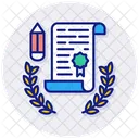 Certificate Honor Merit Icon