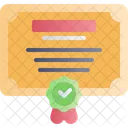 Certificate Award Document Icon