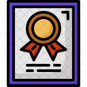 Certificate Education Science Icon