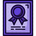 Certificate Education Science Icon