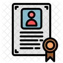 Certificate Contract Diploma Icon