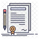 Business Certificate Contract Icon