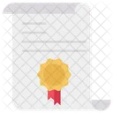 Certificate Patent Contract Icon