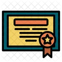 Certificate Medal Sign Icon