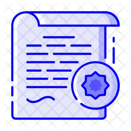 Legal Certificate  Icon