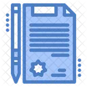 Business Contract Certificate Document Icon