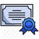 Certificate Document Sign Icon