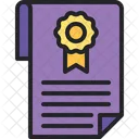 Certificate License Diploma Icon