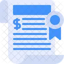 Certificate Document Investment Icon