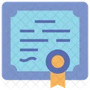Certificate Certification Diploma Icon