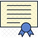 Certificate Back To School Color Back Icon