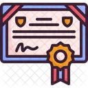 Back To School Certificate Diploma Icon