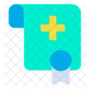 Medical Certificate Degree Education Icon