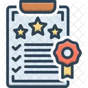 Certificate Clipboard Standard Icon