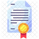 Certificate License Agreement Icon