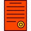 Certificate Certification Degree Icon
