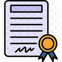 Certificate Achievement Approved Icon