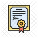 Certificate Computer Diploma Icon