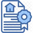 Certificate Real Estate Document Icon