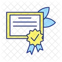 Official Certificate Document Icon