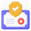 Business Certificate Degree Icon