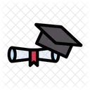 Certificate And Hat  Icon