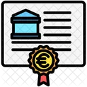 Certificate Deposit  Icon