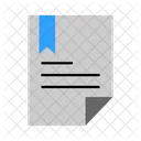 Certificate Document  Icon