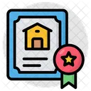 Certificate Deed Credential Document Icon