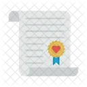 Certificate Marriage Wedding Icon
