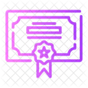 Certificate Patent Degree Icon