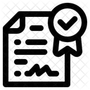 Certificate Quality Control Icon