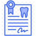 Certificate Tooth Diploma Icon