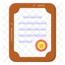 Degree Diploma Certificate Icon
