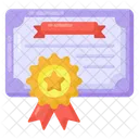 Diploma Degree Certificate Icon
