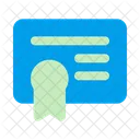 Certificate Credential Diploma Icon