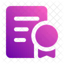 Certificate Patent License Icon