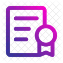 Certificate Patent License Icon