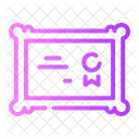 Certificate Diploma Patent Icon