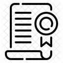 Certificate Award Ribbon Icon